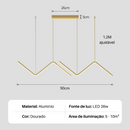 Luminária Pendente Minimalista LED