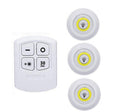 KIT 3 luminárias LED com controle remoto sem fio