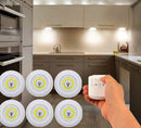KIT 3 luminárias LED com controle remoto sem fio